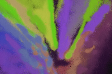 Colorful spray paint ink texture. Graffiti painting on the wall. Street art and vandalism. Digitally airbrushed paper background. © artistmef