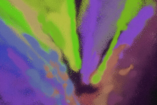 Colorful spray paint ink texture. Graffiti painting on the wall. Street art and vandalism. Digitally airbrushed paper background.