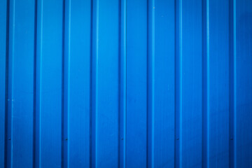 Blue metallic wall - modern background for design, blue grunge background