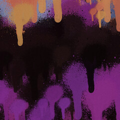 Colorful spray paint ink texture. Graffiti painting on the wall. Street art and vandalism. Digitally airbrushed paper background.