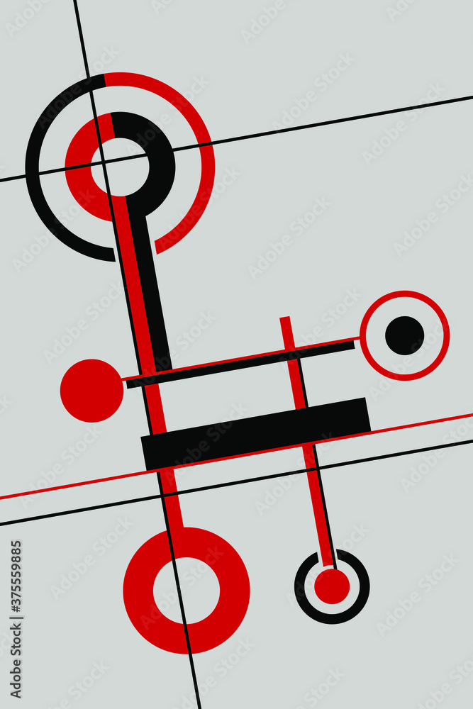 Aufkleber abstract geometric design banner. simplicity color poster with abstract shapes.
