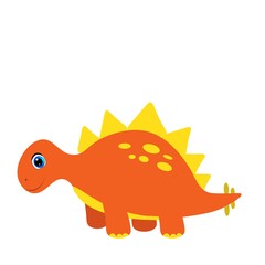 cute dinosaur illustration, cartoon vector for baby print