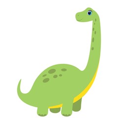 cute dinosaur illustration, cartoon vector for baby print