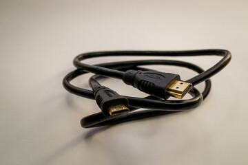 hdmi cable isolated on white background