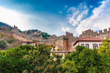 Obraz premium İnterior view of Alanya Castle in Alanya Town