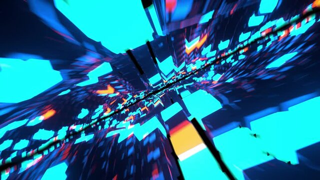 Time Warp Perfect Loop News Intro Background with Motion Blur
