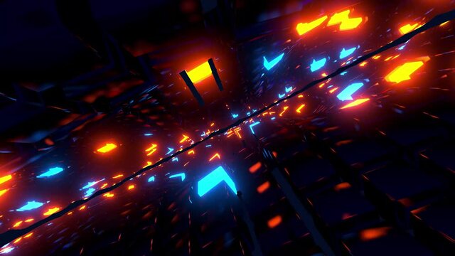 Cool Techno Spiraling Abstract Endless VJ Loop Motion Background
