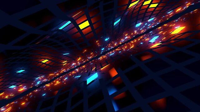 Spiraling News Abstract Endless Loop Intro Background
