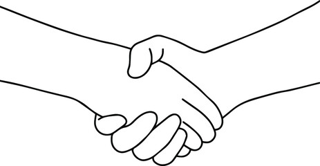 hand shake vector illustration