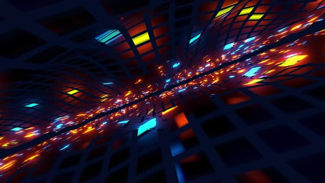 Cool Flying Through News Abstract Endless Loop Intro Motion Blur Background