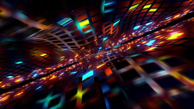 Cool Time Warp News Intro Perfect Loop Motion Blurred Background