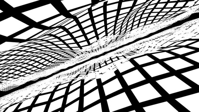 Flying Through News Loop Intro Abstract Endless Dynamic Transition Matte