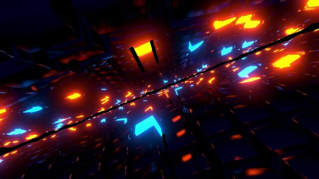 Cool Flying Through Time Warp News Perfect Loop Intro Background