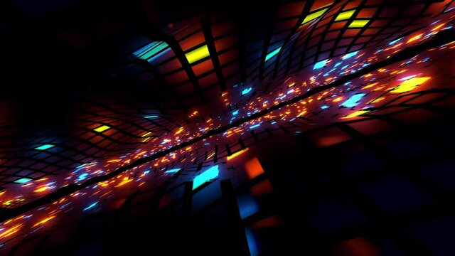 Black and White Time Warp Endless Loop Dynamic Transition Matte