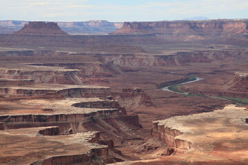 Scenic view of island in the sky seen from Green River overlook in Canyonlands National Park Utah, USA