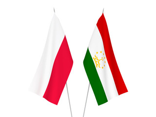 Tajikistan and Poland flags