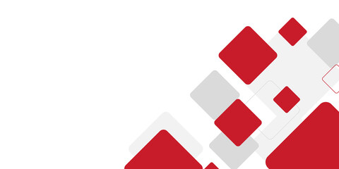 Obraz premium Abstract modern background gradient color. Red maroon and white gradient with stylish line and square decoration suit for presentation design.