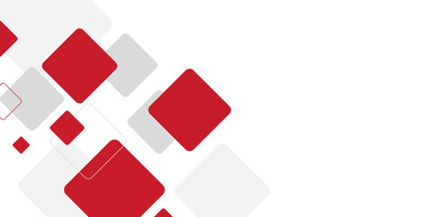 Abstract modern background gradient color. Red maroon and white gradient with stylish line and square decoration suit for presentation design.