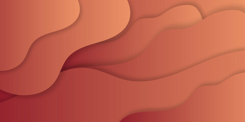 Vector abstract background - modern concept of red paper art style, banner.