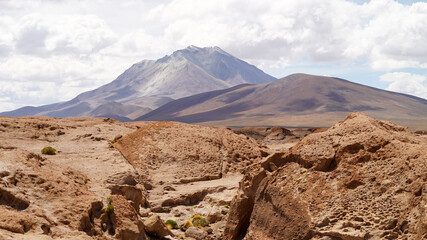 Rock Formation in Desierto de Dali in Bolivia