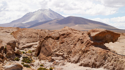Rock Formation in Desierto de Dali in Bolivia