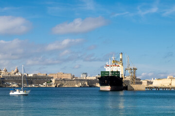 The three historic cities of Maltese glory - Senglea, Vittoriosa and Cospicua  in the Grand Harbor of Malta