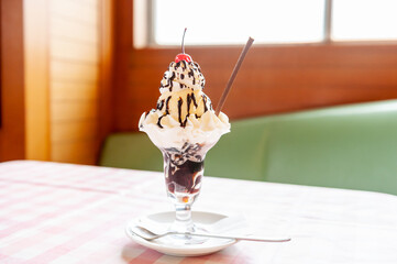 チョコレートパフェ　チョコレートサンデー