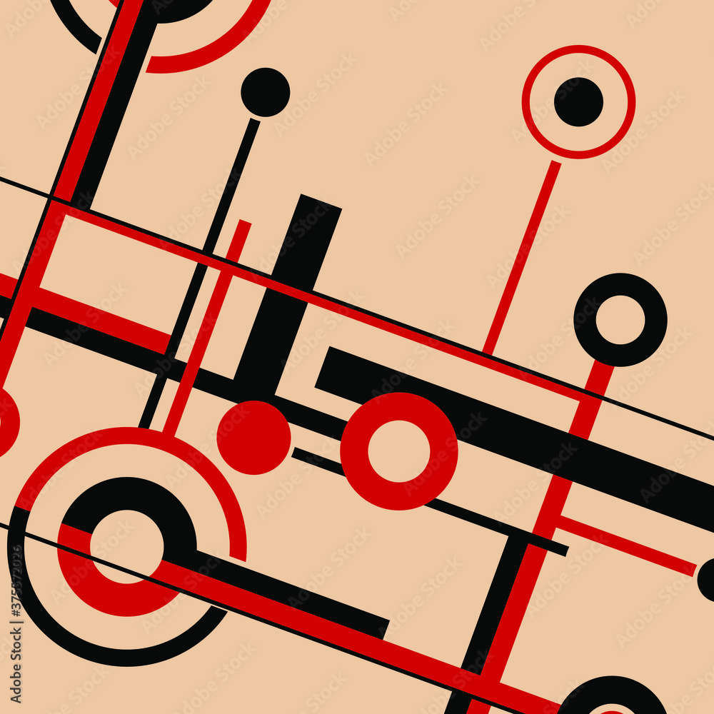 Aufkleber abstract geometric design banner. simplicity color poster with abstract shapes.