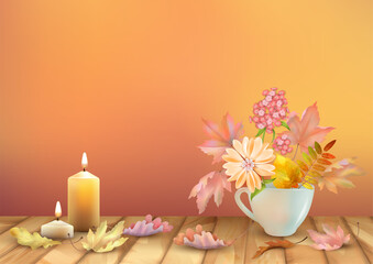 Autumn Floral Background