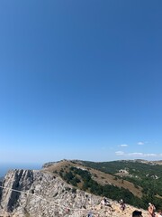 Naklejka premium view from the top of the mountain