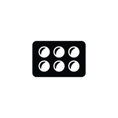 Drug panel icon vector on white