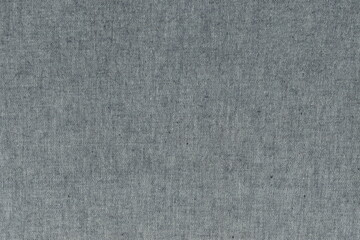 Fototapeta na wymiar The texture of the wrong denim fabric. Rough natural grey fabric.