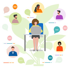 Quarantine Remote Work Video conference Meeting