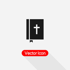 Bible Book Icon Vector Illustration Eps10