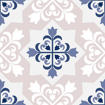 vintage tiles pattern seamless vector