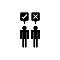 Select choice men icon vector, simple sign and symbol