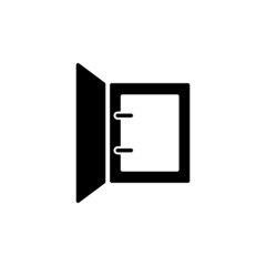 Document folder icon vector, simple sign and symbol