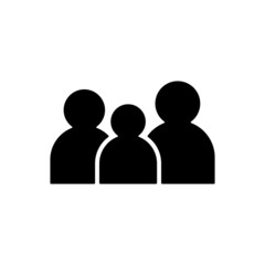 Family icon vector, simple sign and symbol