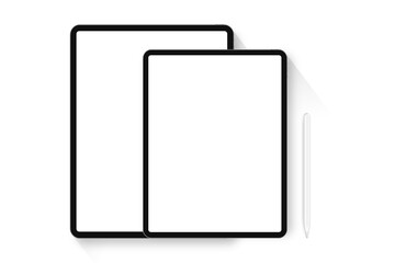 tablet computer with blank screen
