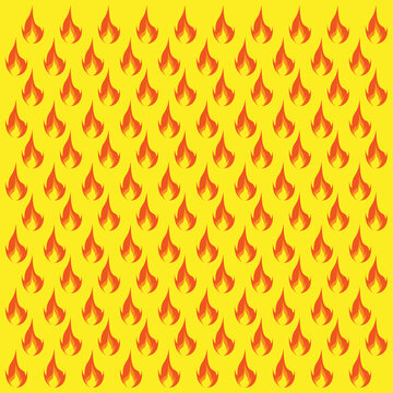 Seamless pattern of fire background design