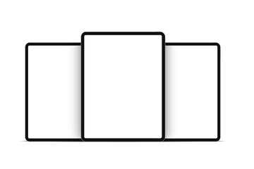 tablet computer with blank screen