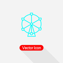 Carousel Icon, Festival Symbol Vector Illustration Eps10