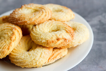 Obraz na płótnie Canvas Freshly baked sugar cookies