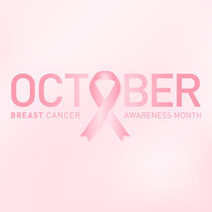 world breast cancer awareness month in october concept design vector illustration
