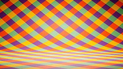 Empty Blank Colorful Striped Pattern Studio Background