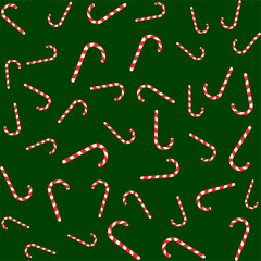 christmas seamless pattern with minimalistic cute hand drawn New Year elements in traditional festive red green gold colors. endless illustration for packaging wrapping paper cards gift boxes