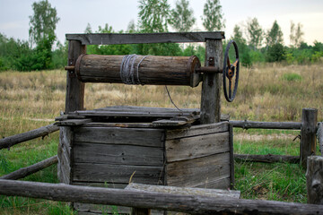 old wooden well