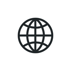 vector icon of globe symbol
