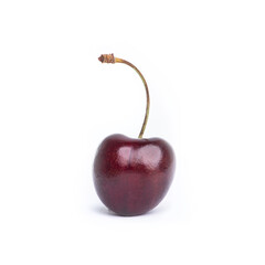 One cherry berry isolated on white background