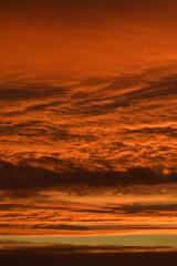 sunset yellow sky 